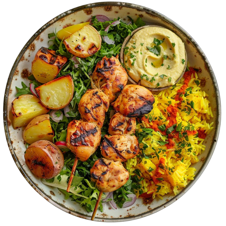 Chicken Shish Tawouk Plate