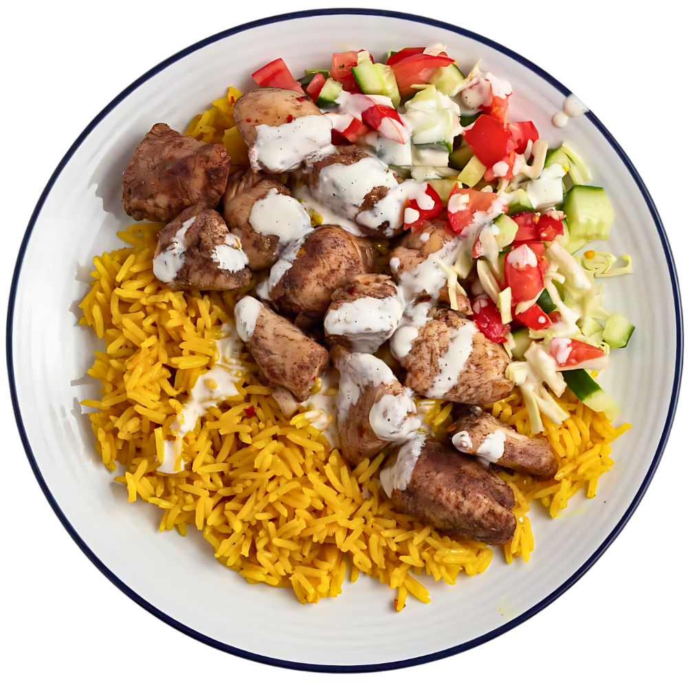 Chicken Kefta Kebab Plate